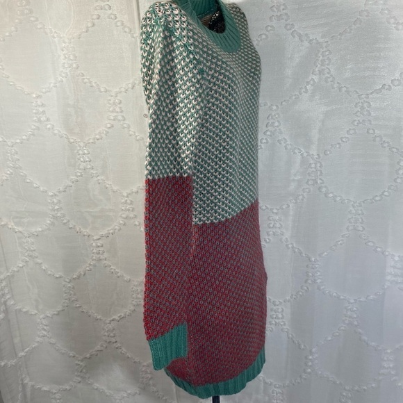 Lavand knit red and green sweater dress size M - Picture 2 of 8
